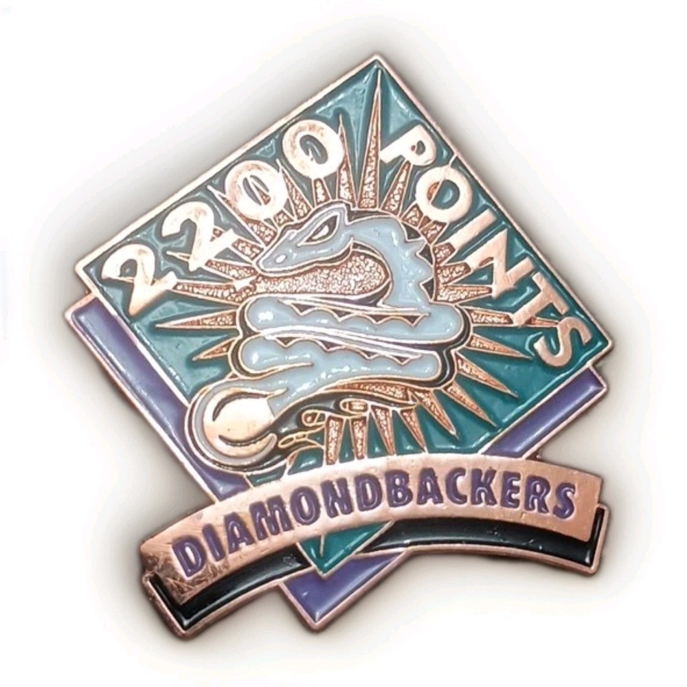 Vintage 2002 Diamondbacks Lifetime Member Diamondbacker Lapel Hat Pin Pinback